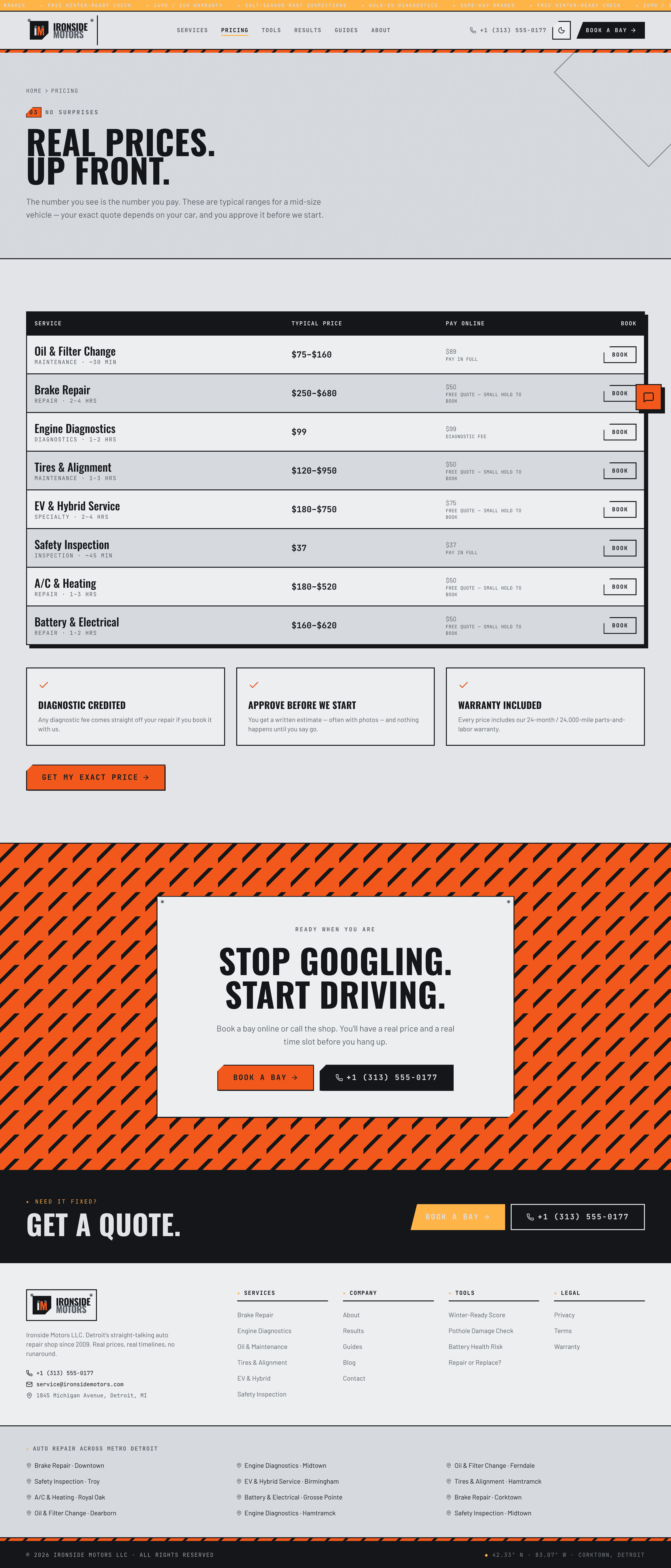 Ironside Law Group — Pricing