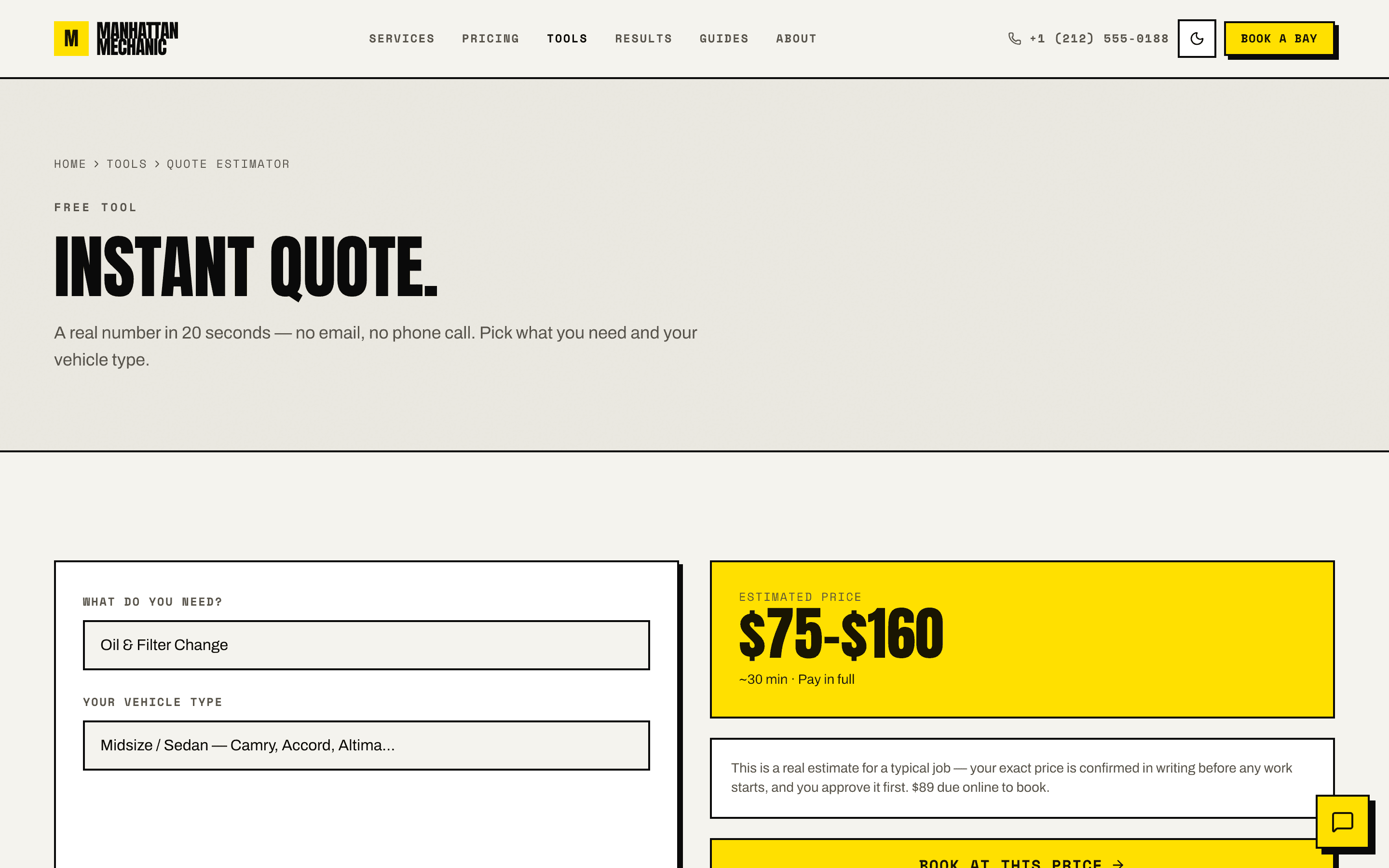 Harrison & Cole LLP — Instant fee estimator